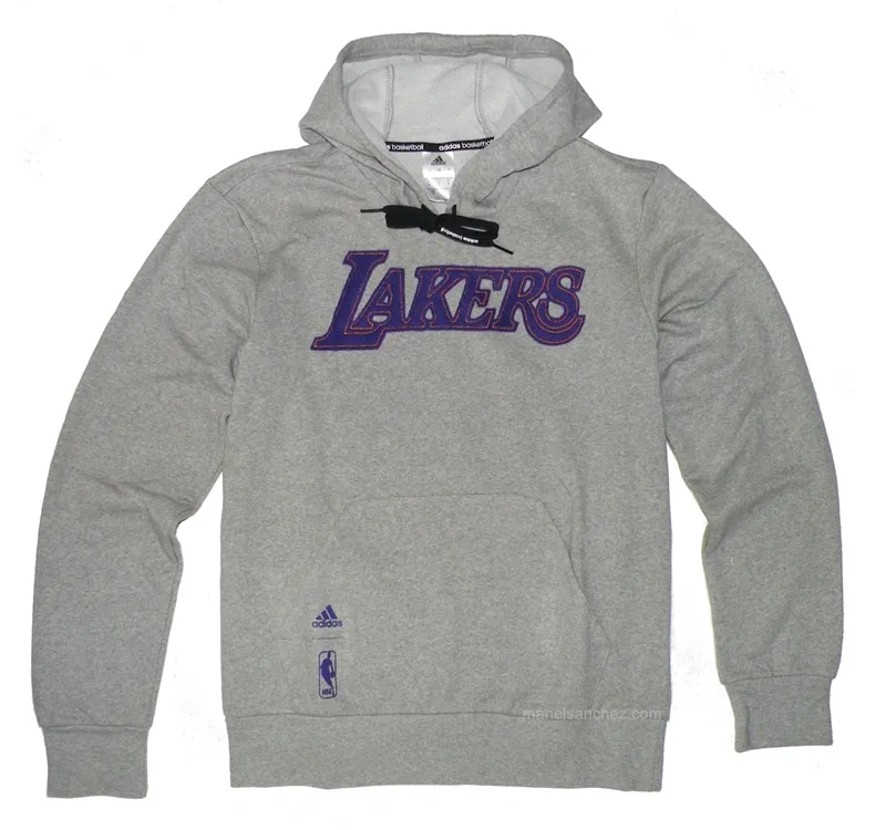 Adidas Sudadera NBA Lakers Washed Po Hooded (gris/purpura)