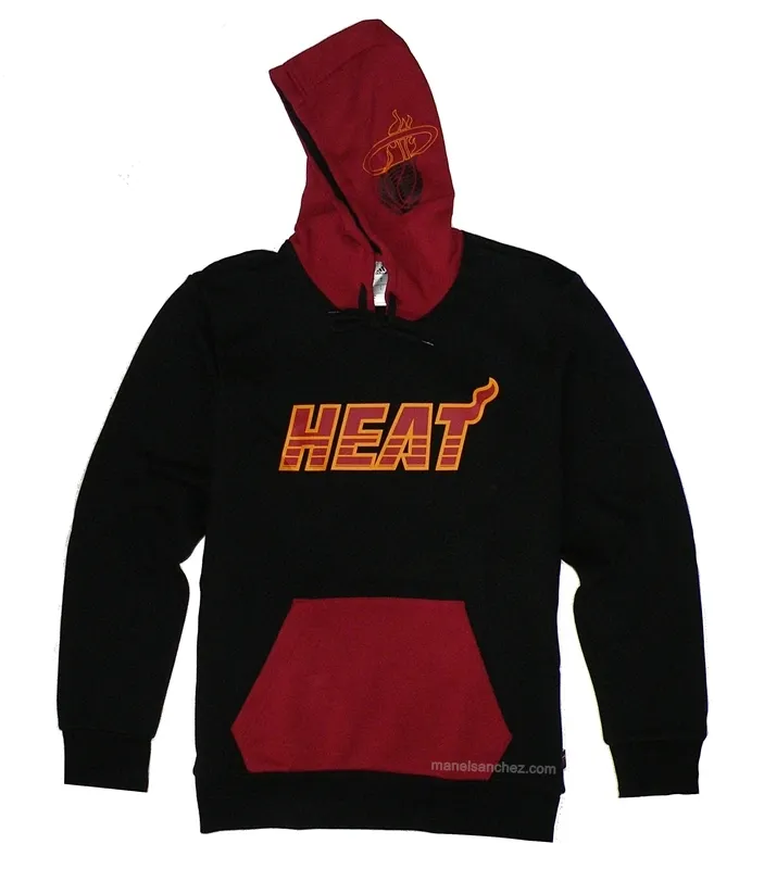 Adidas Sudadera NBA Miami Heat FN Winter Flewece (negro/burdeos)