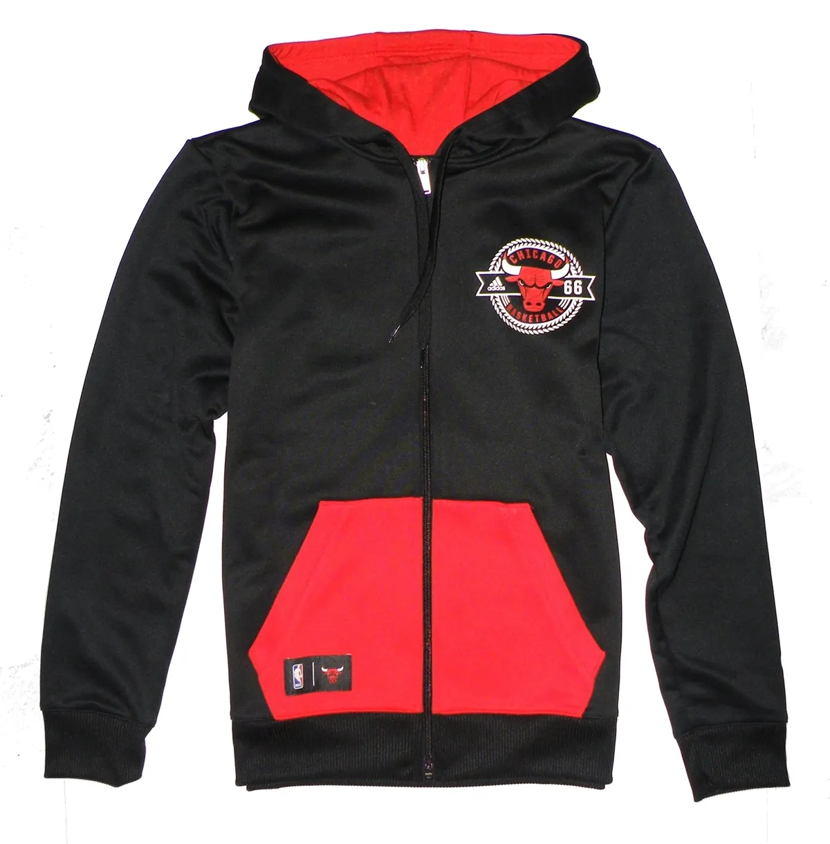 Adidas Sudadera Niño NBA Chicago Bulls Fan Winter FZ (negro/rojo)