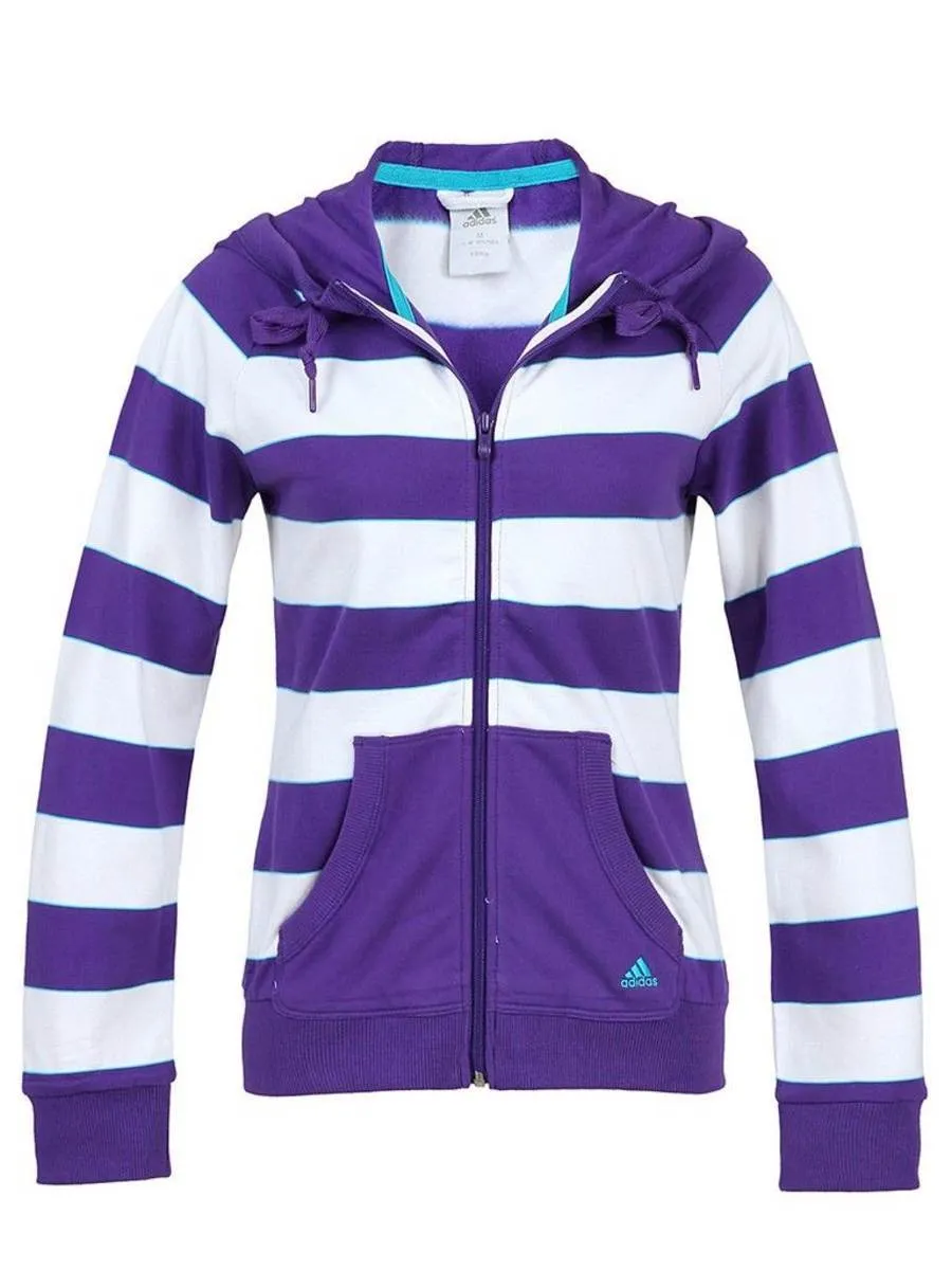 Adidas Sudadera SF Striped TT (blanco/violeta)