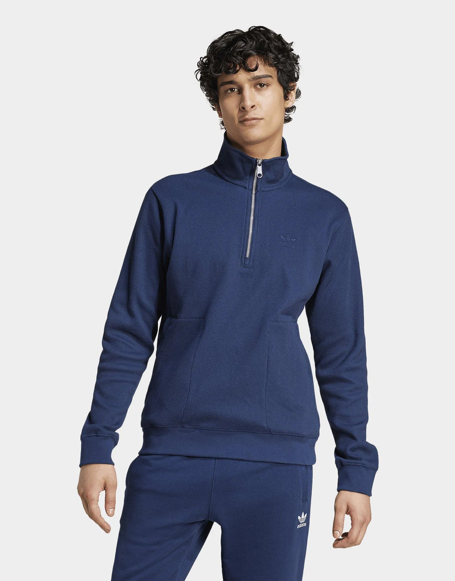 adidas Sudadera Trefoil Essentials Waffle 1/2 Zip