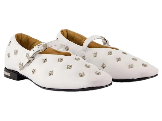 Autre Marque Aj1342 Bailarinas - Toga Pulla - Cuero - Blanco 