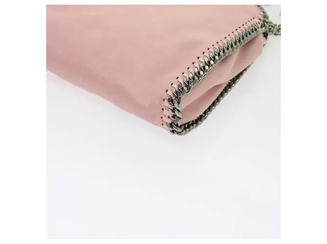 Autre Marque Stella MacCartney Cadena Falabella Bandolera poliéster Rosa Auth bs10808 