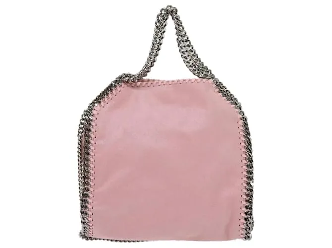 Autre Marque Stella MacCartney Cadena Falabella Bandolera poliéster Rosa Auth bs10808 