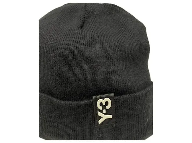 Autre Marque ***Y-3 (sabiamente)  Gorro con logotipo/FP9011 Negro 