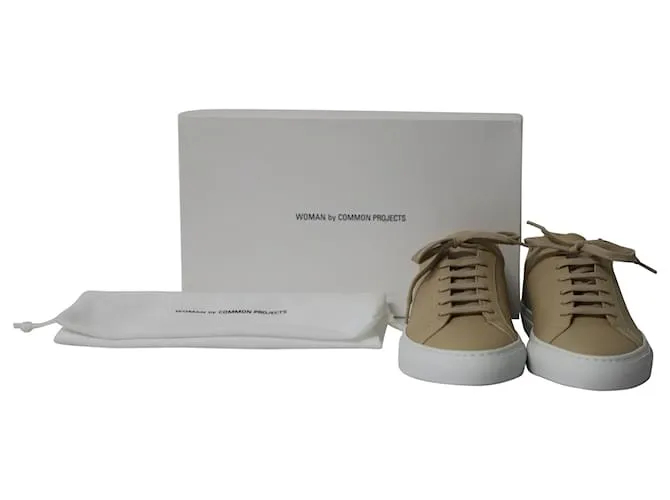 Autre Marque Zapatillas bajas Achilles de Common Projects en cuero nude Castaño Carne 