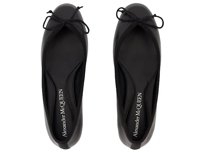 Bailarinas Armadillo - Alexander McQueen - Cuero - Negro 