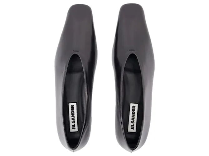 Bailarinas - Jil Sander - Piel - Negro 