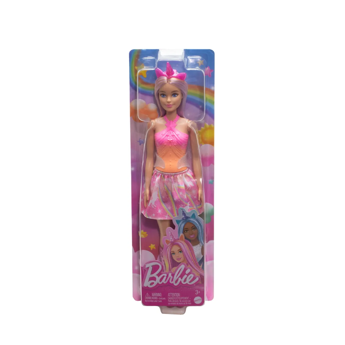 Barbie Unicornio Falda de Ensueo Rosa