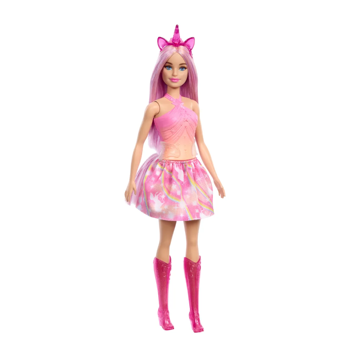 Barbie Unicornio Falda de Ensueo Rosa