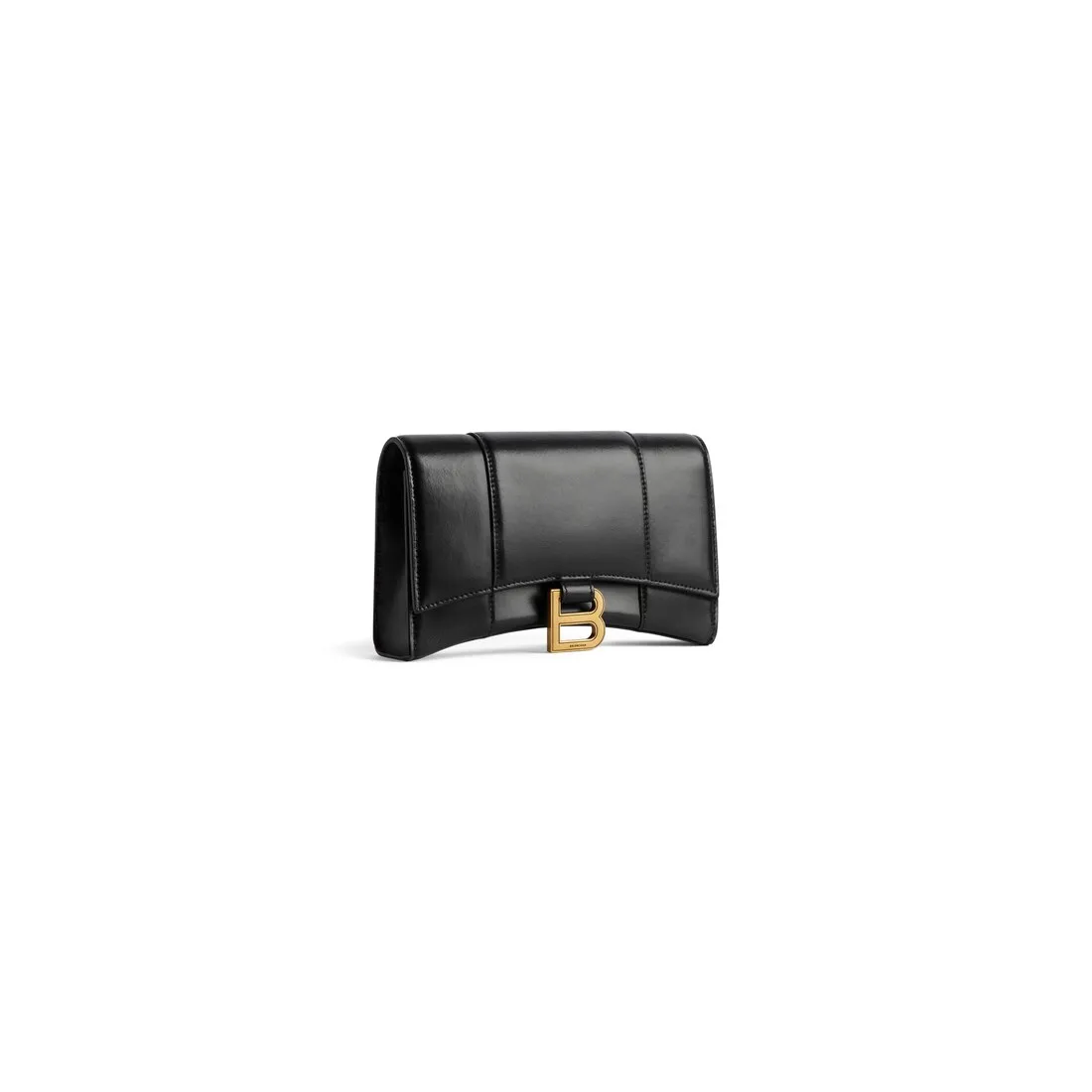 Cartera Con Cadena Hourglass para Mujer en Negro