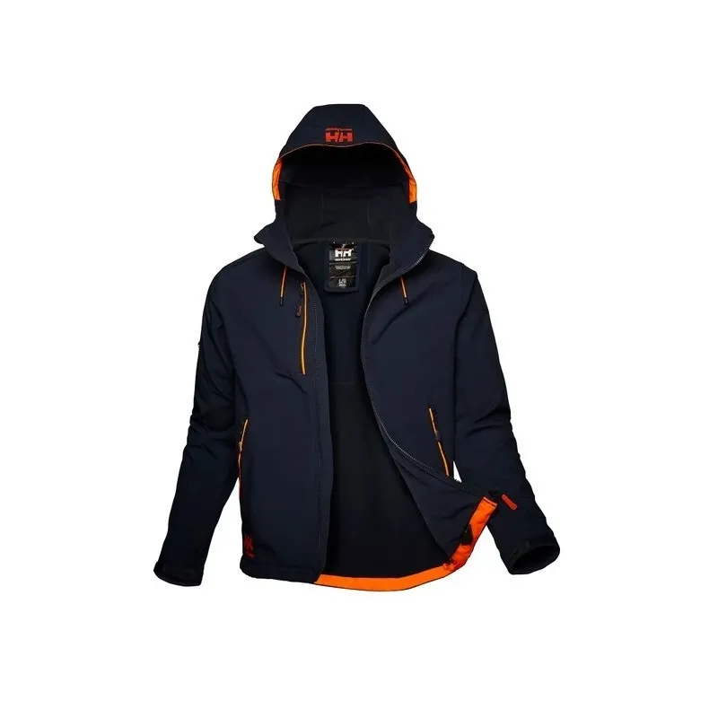 Chaqueta azul marino, CHELSEA EVOLUTION HOOD SOFTSHELL 74140_590, Helly Hansen