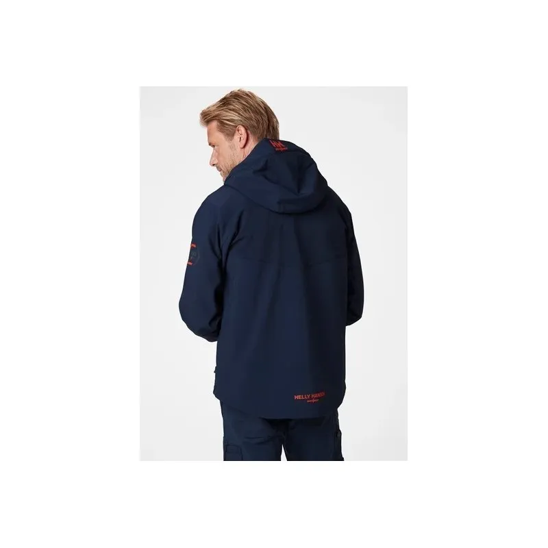 Chaqueta azul marino, CHELSEA EVOLUTION HOOD SOFTSHELL 74140_590, Helly Hansen