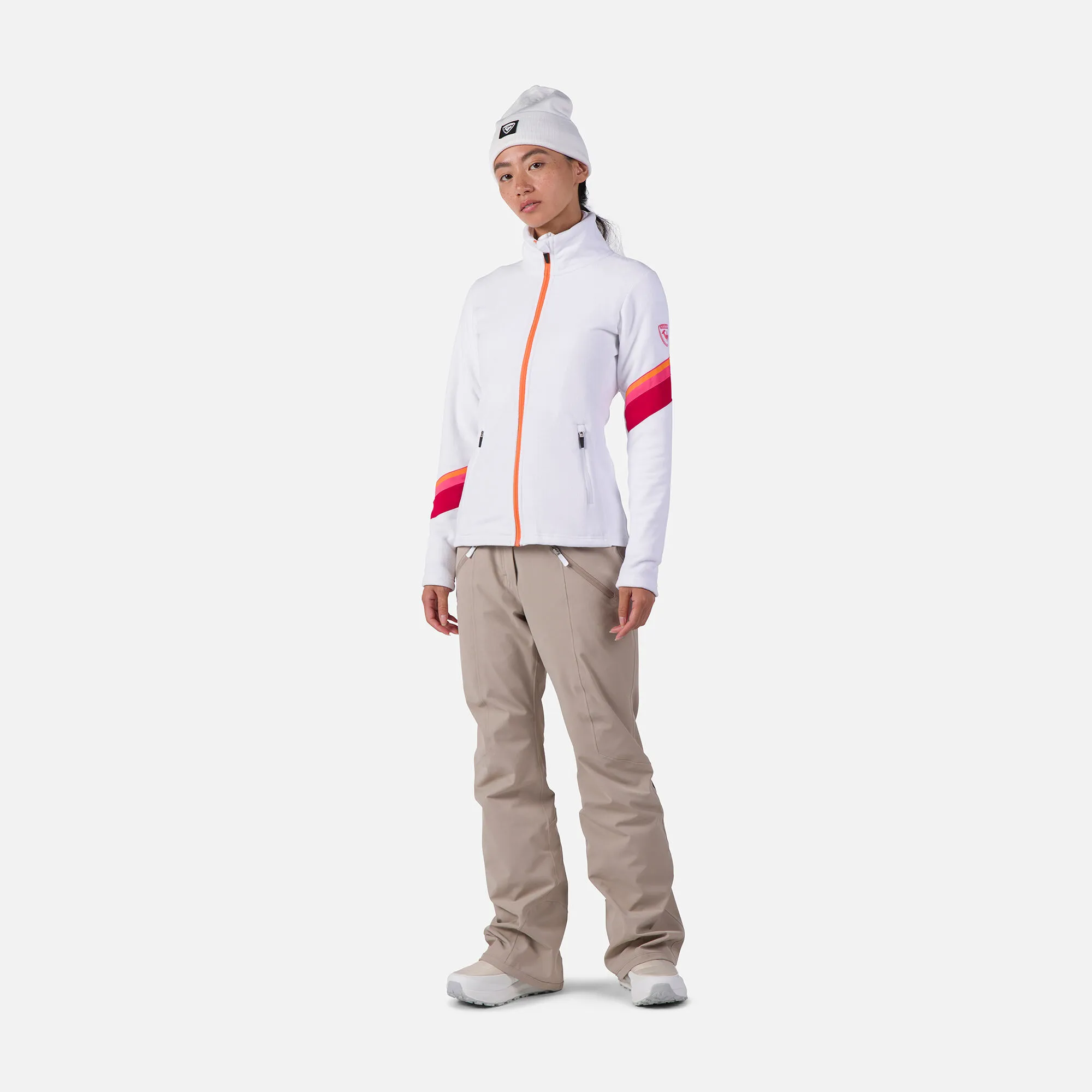 Chaqueta polar mujer con cremallera integral Strawpile