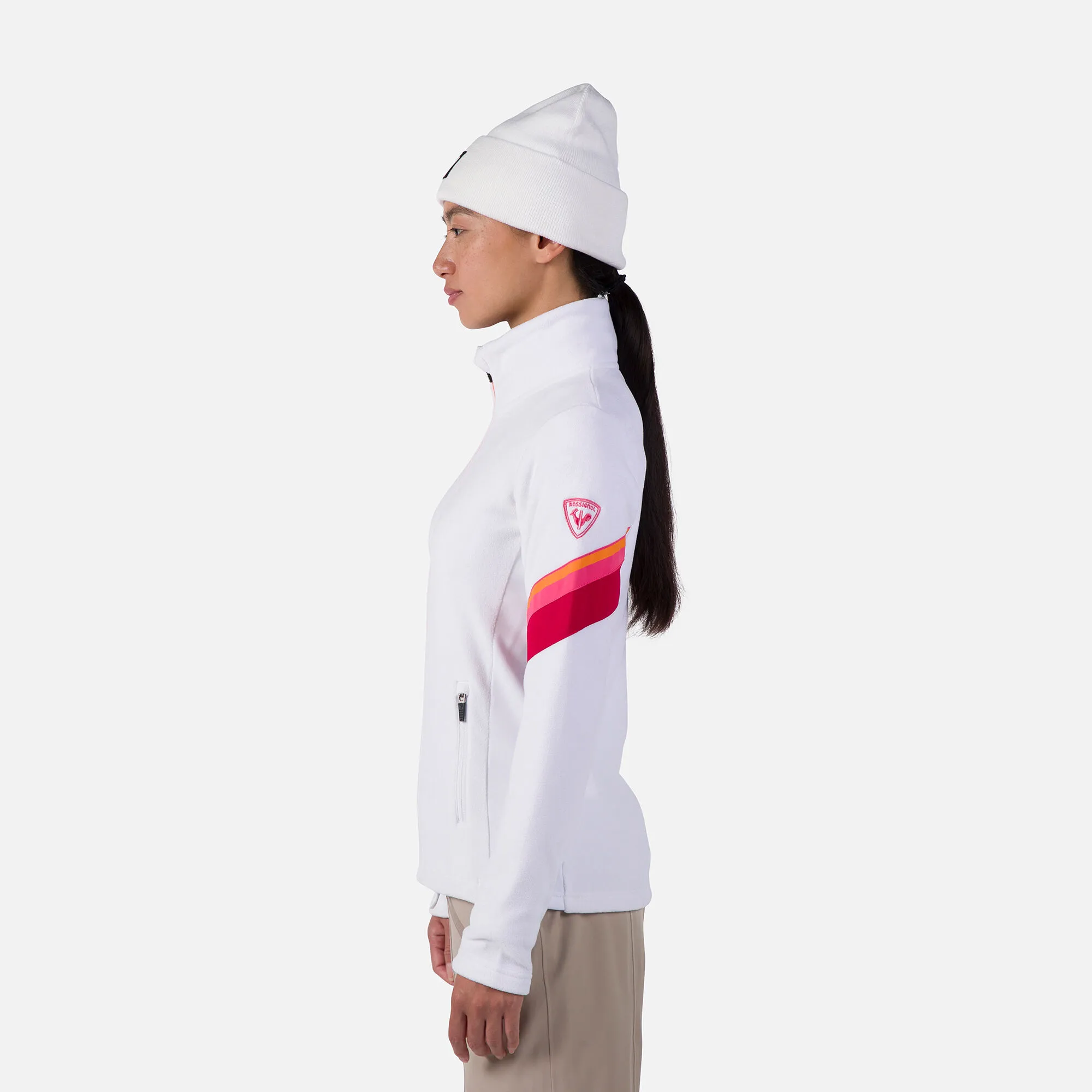 Chaqueta polar mujer con cremallera integral Strawpile