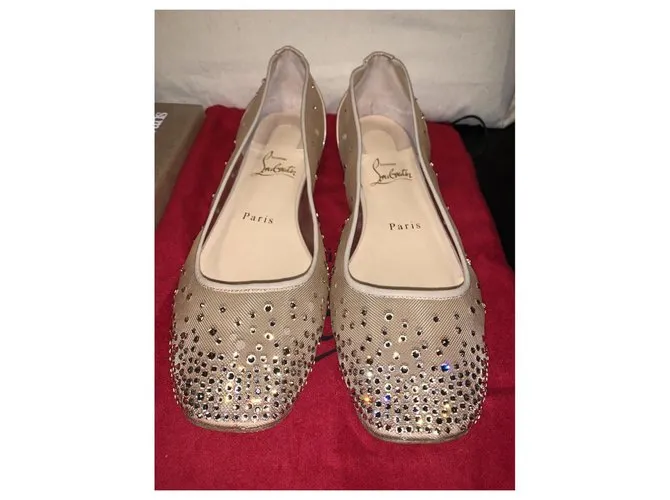 Christian Louboutin bailarinas Beige 