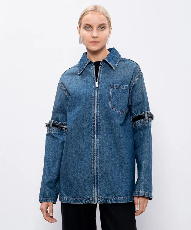 Coperni Blue denim jacket with logo