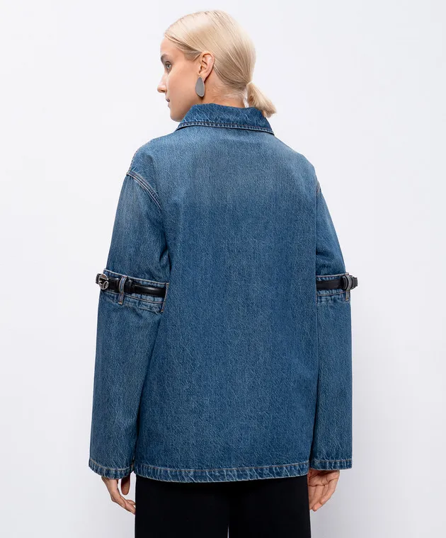 Coperni Blue denim jacket with logo