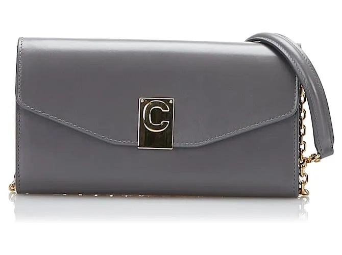 Céline Cartera Celine C gris con cadena 