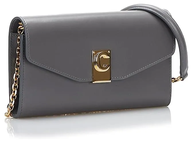 Céline Cartera Celine C gris con cadena 