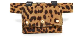 Downtown Yves Saint Laurent EMBRAGUE DE PANTERA EN CINTURÓN T75/80 Estampado de leopardo 