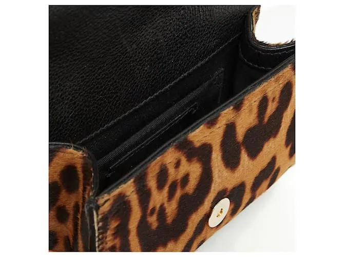 Downtown Yves Saint Laurent EMBRAGUE DE PANTERA EN CINTURÓN T75/80 Estampado de leopardo 