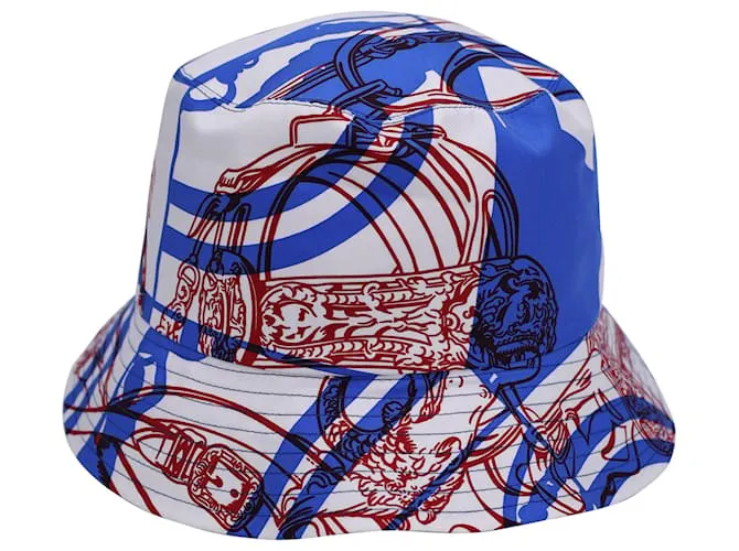 Gorro de pescador Hermès Reverso en seda azul Azul claro 