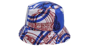 Gorro de pescador Hermès Reverso en seda azul Azul claro 