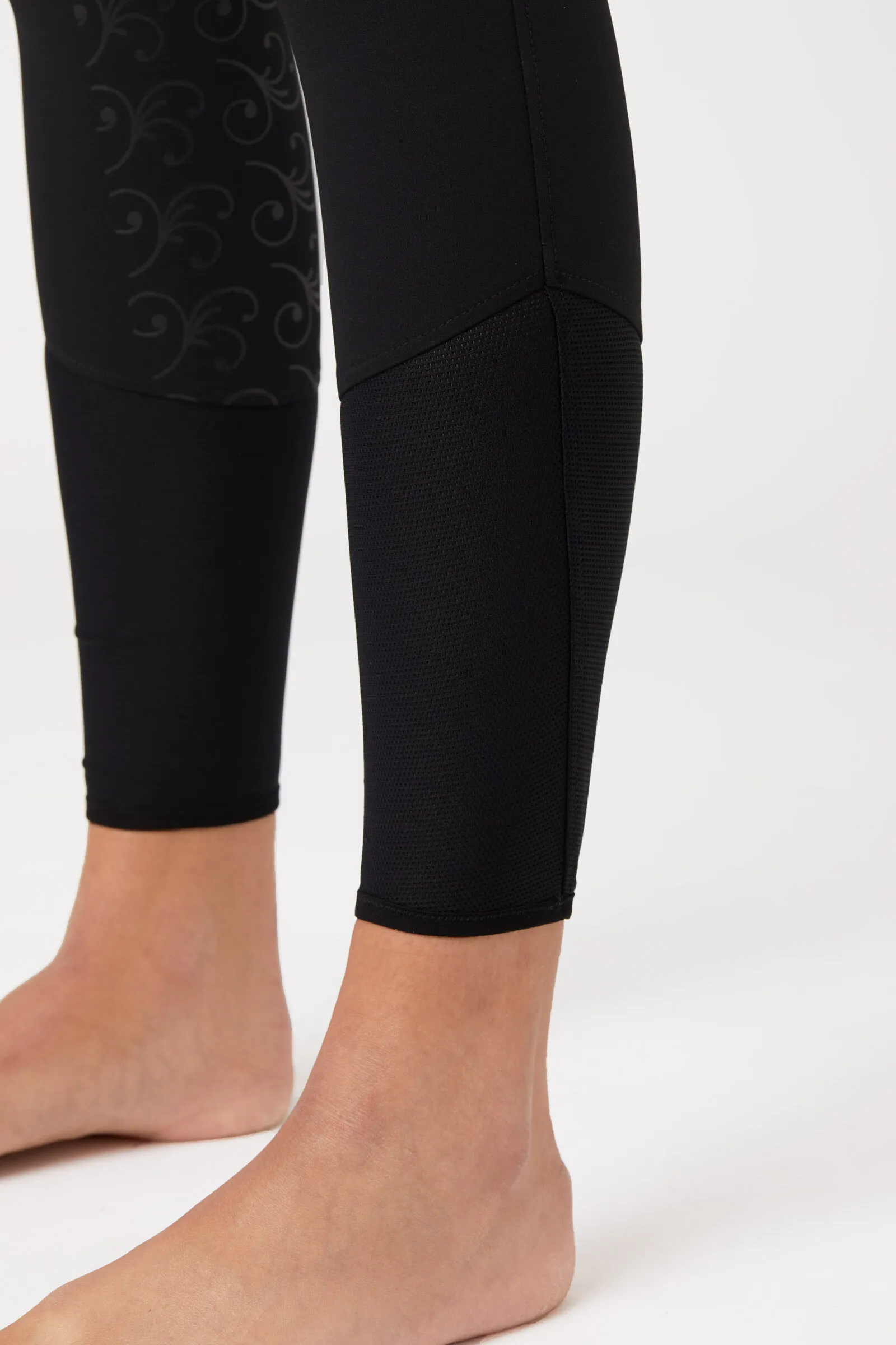 Horze Pantalones de Montar Ligeros Elásticos con Asiento Completo de Silicona para Mujer Angelina