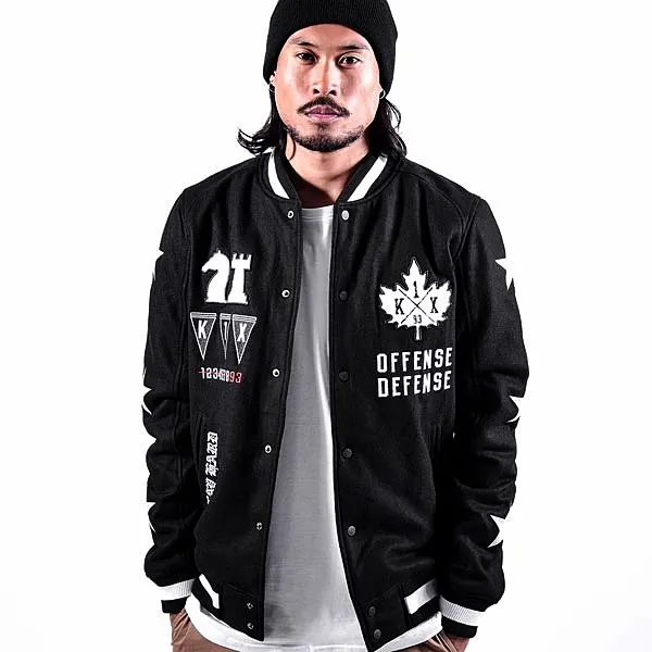 K1X O.D. Varsity Jacket (negro/blanco)