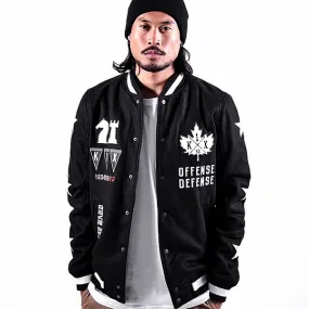 K1X O.D. Varsity Jacket (negro/blanco)