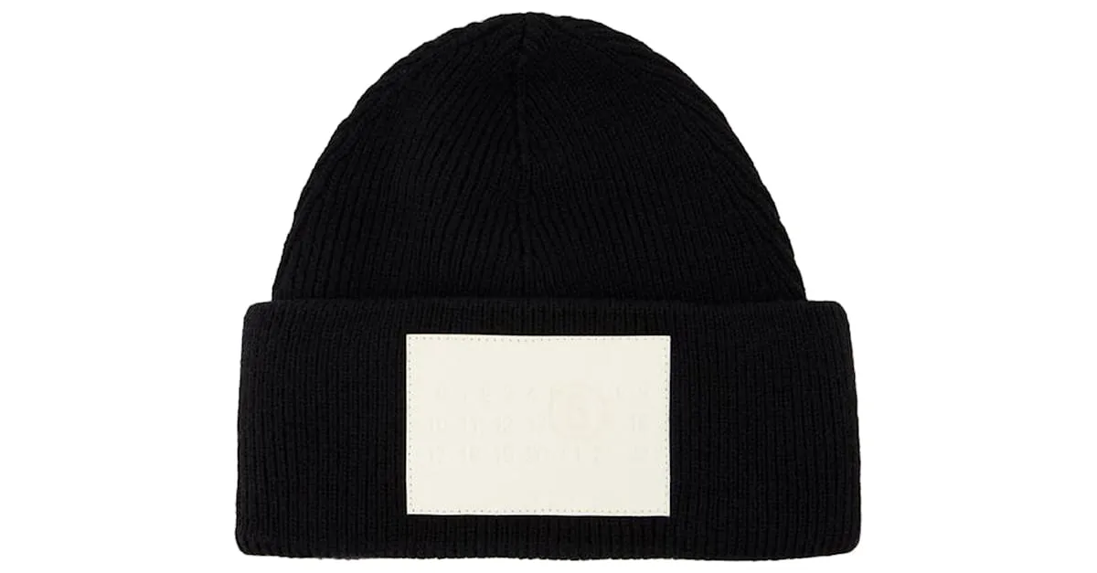 Maison Martin Margiela Gorro - MM6 Maison Margiela - Lana - Negro 