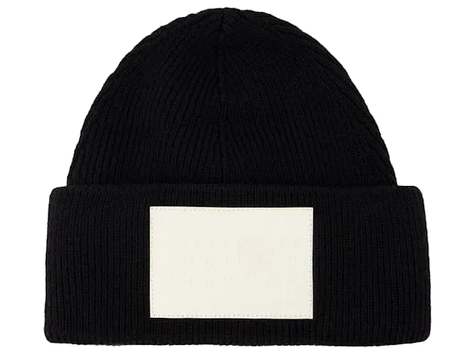 Maison Martin Margiela Gorro - MM6 Maison Margiela - Lana - Negro 