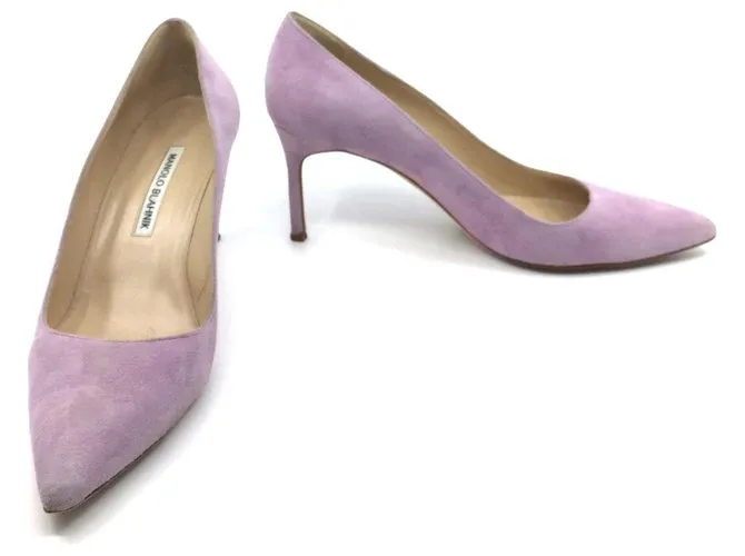 Manolo Blahnik Lavanda suede bb 70 Zapatillas 