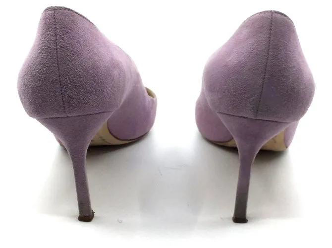 Manolo Blahnik Lavanda suede bb 70 Zapatillas 