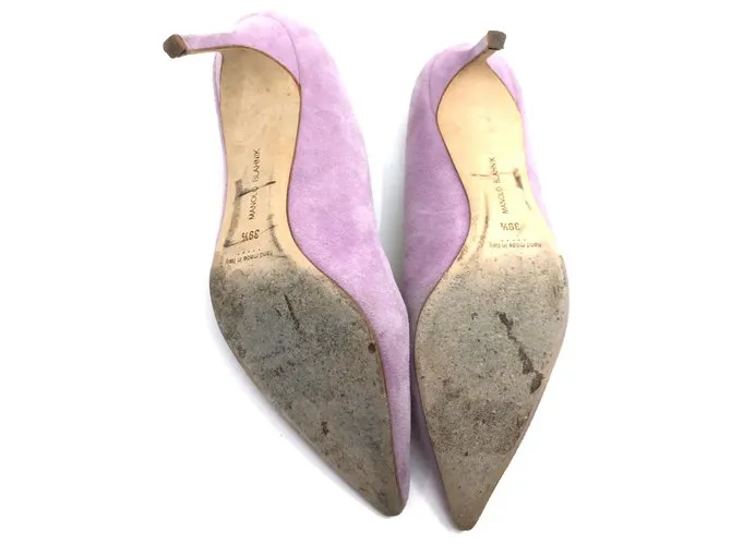 Manolo Blahnik Lavanda suede bb 70 Zapatillas 