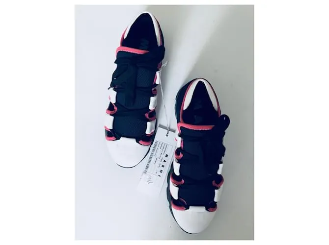 Marni Zapatillas con recortes Rosa Blanco Azul marino 