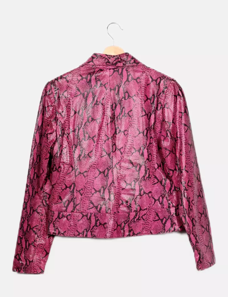 Outer Edge Cazadora rosa estampado animal print