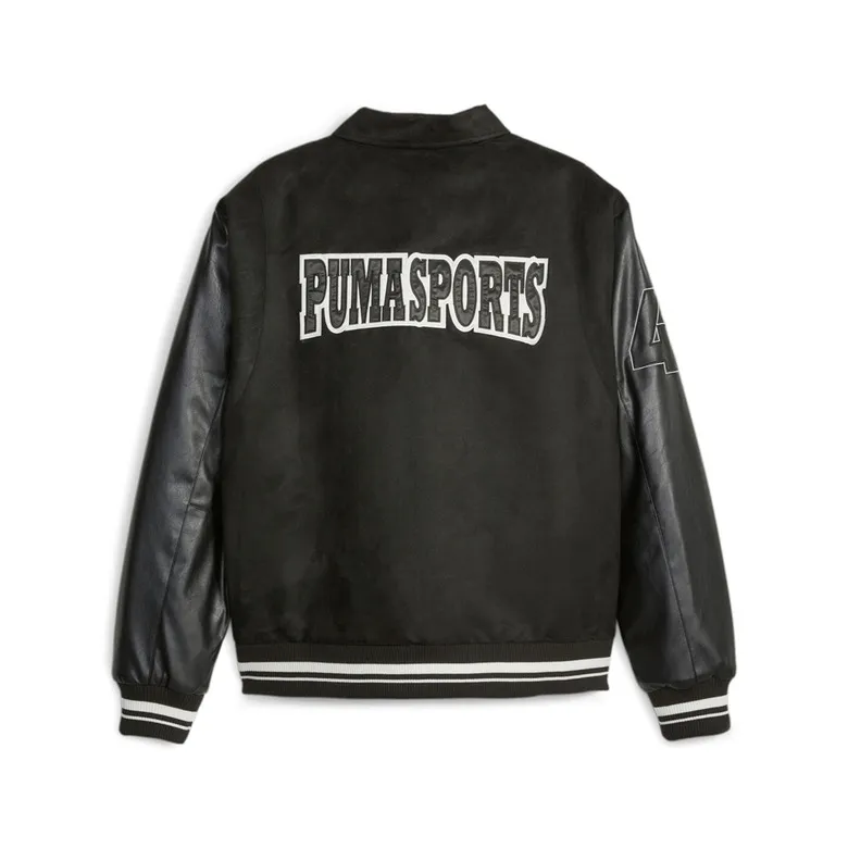 PUMA TEAM Varsity Jacket "Black"