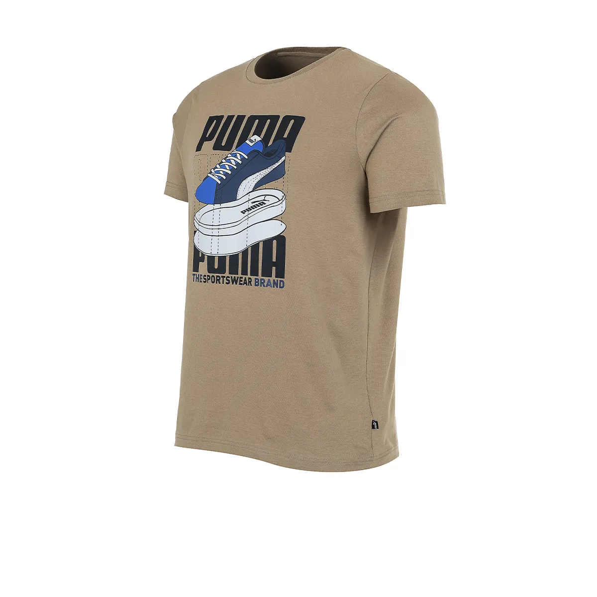 Remera Puma Graphics Seneaker Marron