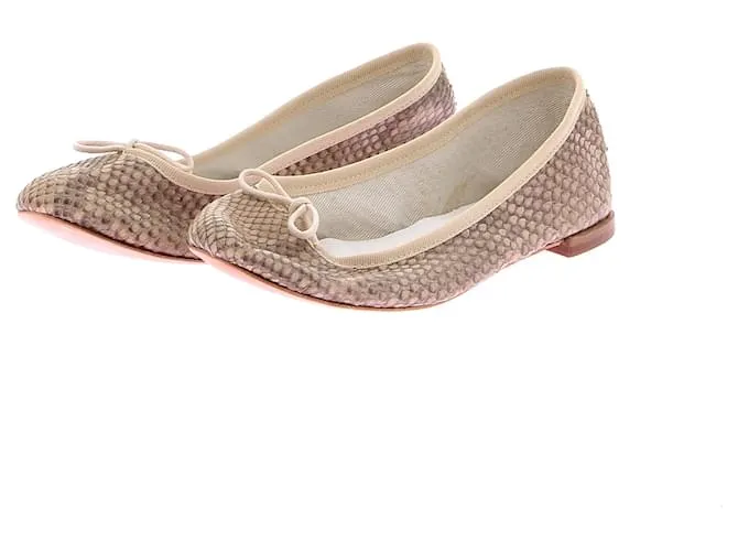 REPETTO Bailarinas T.EU 37.5 Cuero Beige 