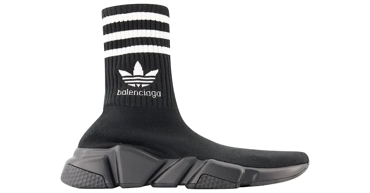 Speed Lt Adidas Zapatillas - Balenciaga - Negro/Logo Blanco 