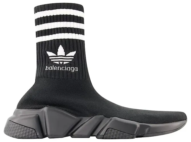 Speed Lt Adidas Zapatillas - Balenciaga - Negro/Logo Blanco 