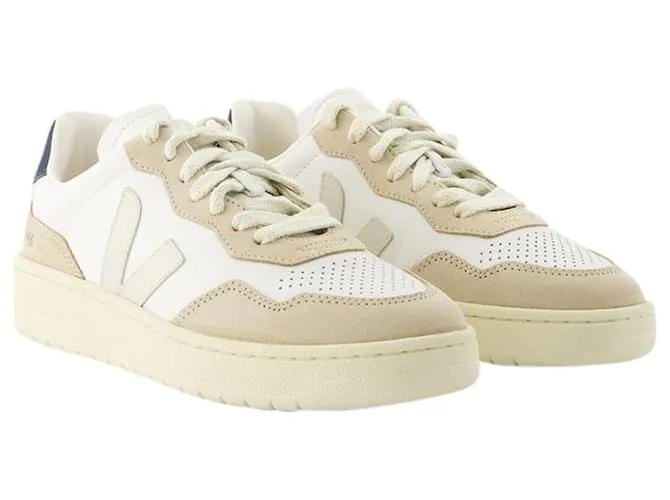 V-90 Zapatillas - Veja - Piel - Blanco Pierre 