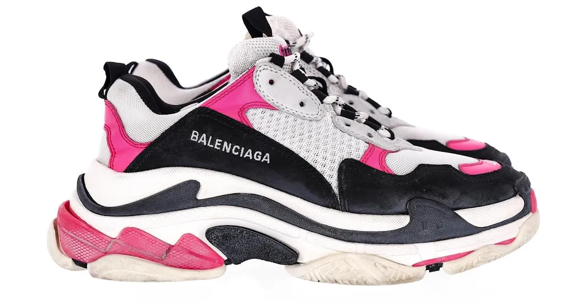 Zapatillas Balenciaga Triple S de Poliéster Rosa 