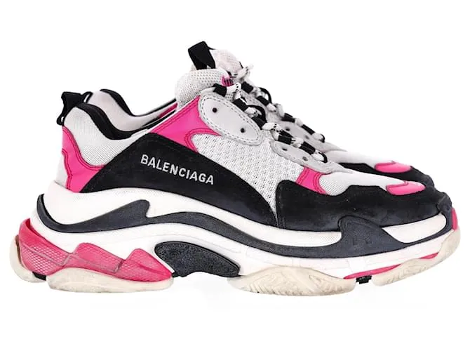 Zapatillas Balenciaga Triple S de Poliéster Rosa 