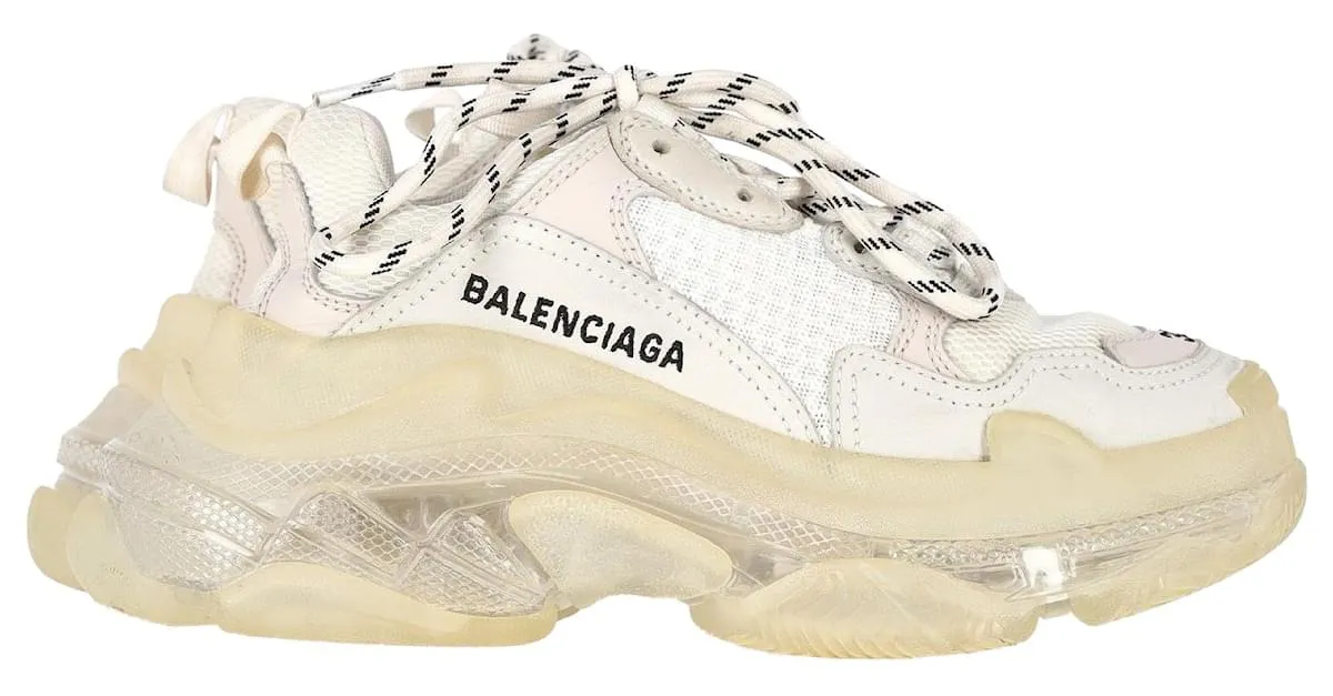 Zapatillas Balenciaga Triple S en Poliéster Blanco 