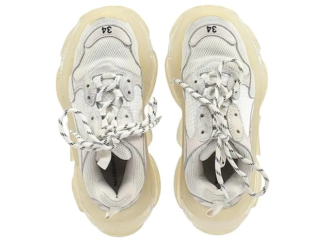 Zapatillas Balenciaga Triple S en Poliéster Blanco 