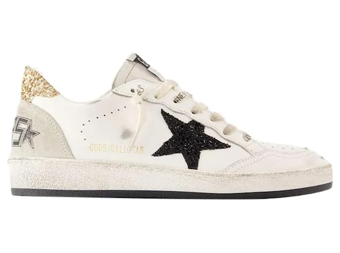 Zapatillas Ballstar - Golden Goose Deluxe Brand - Cuero - Blanco 