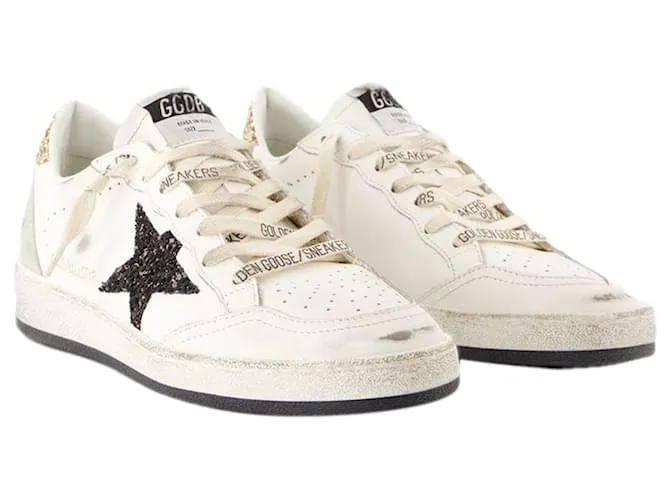 Zapatillas Ballstar - Golden Goose Deluxe Brand - Cuero - Blanco 